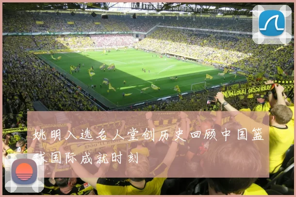 姚明入选名人堂创历史回顾中国篮球国际成就时刻