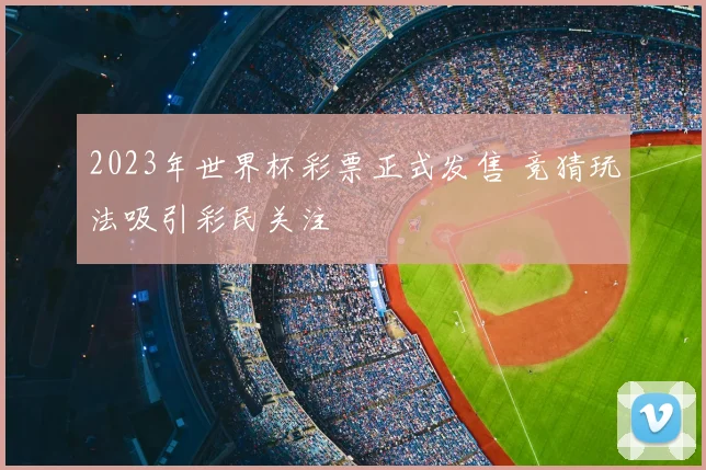 2023年世界杯彩票正式发售 竞猜玩法吸引彩民关注